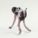 Glass Black Scared Cat in Glass Figurines Cats category