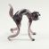 Glass Black Scared Cat in Glass Figurines Cats category