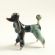 Gray Poodle Figurine in Glass Figurines Dogs category