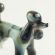 Gray Poodle Figurine in Glass Figurines Dogs category