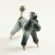 Gray Poodle Figurine in Glass Figurines Dogs category