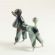 Gray Poodle Figurine in Glass Figurines Dogs category