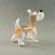 Beige Doggy Figurine in Glass Figurines Dogs category