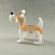 Beige Doggy Figurine in Glass Figurines Dogs category