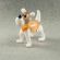 Beige Doggy Figurine in Glass Figurines Dogs category