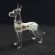 Silver German Dog Figurine in Glass Figurines Dogs category
