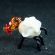 Little Sheep with Flower in Glass Figurines Farm Animals category