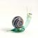 Glass Funny Snail in Glass Figurines Insects category