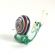 Glass Funny Snail in Glass Figurines Insects category