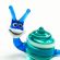 Snail Glass Figurine Blue Color in Glass Figurines Insects category