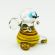 Glass Bee Figure in Glass Figurines Insects category
