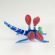 Glass Blue Dragonfly in Glass Figurines Insects category