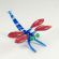 Glass Blue Dragonfly in Glass Figurines Insects category
