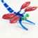 Glass Blue Dragonfly in Glass Figurines Insects category