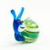 Glass Color Snail in Glass Figurines Insects category