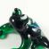Green Frog Figure in Glass Figurines Reptiles category
