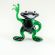 Frog on One Leg in Glass Figurines Reptiles category