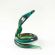 Glass Green Snake in Glass Figurines Reptiles category