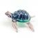 Glass Little Turtle in Glass Figurines Reptiles category