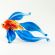 Little Glass Fish Figure in Glass Figurines Sea Life Creatures category