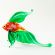 Glass Green Fish in Glass Figurines Sea Life Creatures category