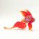Glass Red Fish Figure in Glass Figurines Sea Life Creatures category
