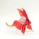 Glass Red Fish Figure in Glass Figurines Sea Life Creatures category
