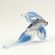 Blown Glass Fish Figure Red in Glass Figurines Sea Life Creatures category
