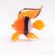 Glass Golden Fish Figure in Glass Figurines Sea Life Creatures category