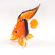 Glass Golden Fish Figure in Glass Figurines Sea Life Creatures category