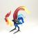 Glass Fighting Red Rooster in Glass Figurines Birds category