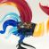 Glass Fighting Red Rooster in Glass Figurines Birds category