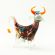 Cow Violet Glass Figurine in Glass Figurines Farm Animals category