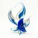 Blue Glass Fish Figurine in Glass Figurines Sea Life Creatures category
