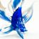 Blue Glass Fish Figurine in Glass Figurines Sea Life Creatures category