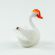White Swan Mini Figurine in Glass Figurines Miniature Figurines category