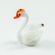 White Swan Mini Figurine in Glass Figurines Miniature Figurines category