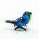 Little Blue Tomtit Bird in Glass Figurines Miniature Figurines category