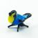 Little Blue Tomtit Bird in Glass Figurines Miniature Figurines category