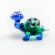 Small  Green Turtle in Glass Figurines Miniature Figurines category