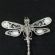 Finift White Brooch Large  Dragonfly in Finift Jewelry Brooches category