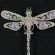 Finift Brooch Violet Dragonfly in Finift Jewelry Brooches category