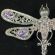 Finift Brooch Violet Dragonfly in Finift Jewelry Brooches category