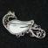 Enamel Brooch Firebird in Finift Jewelry Brooches category