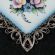 Summer Evening Blue in Finift Jewelry Brooches category