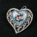 Enamel Brooch Leaf Blue in Finift Jewelry Brooches category