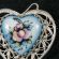 Enamel Brooch Leaf Blue in Finift Jewelry Brooches category