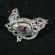 Enamel Brooch Bird Green in Finift Jewelry Brooches category