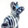 Glass Black Zebra Figurine in Glass Figurines Wild  Animals category