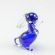 Glass Little Blue Rabbit in Glass Figurines Wild  Animals category